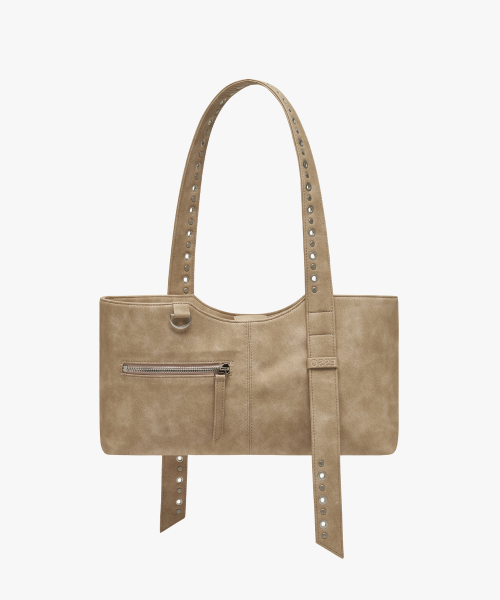 CIG STUD BAG IN BEIGE