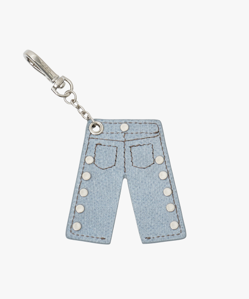 STUD PANTS KEYRING IN BABY BLUE