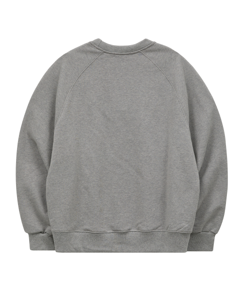 Vintage GOOREUM Drawing Raglan Sweatshirt GREY
