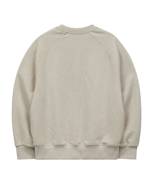 Vintage GOOREUM Drawing Raglan Sweatshirt OATMEAL
