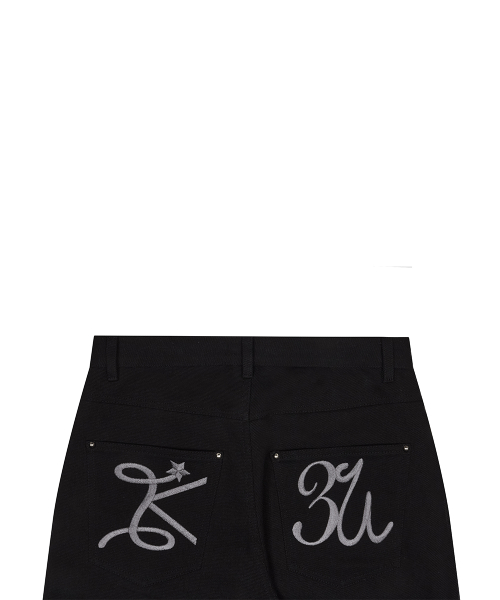 BASIC ILOVEU WIDE PANTS(BLACK)