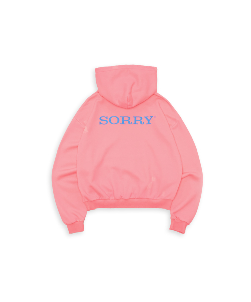 Tuewid croped hoodie in Bubble gum