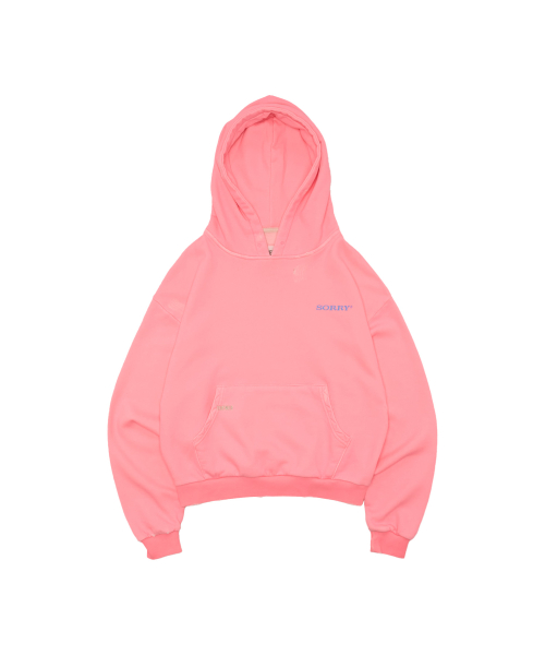 Tuewid croped hoodie in Bubble gum