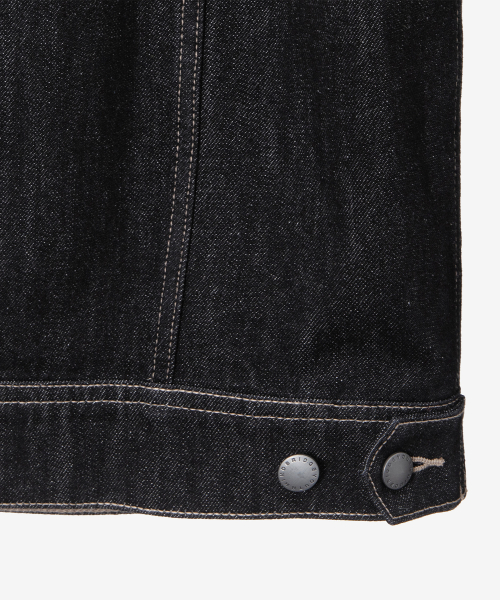 Black Raw Denim Trucker