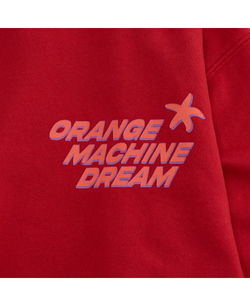 Orange vintage Soft fleece sweatshirts in tomato