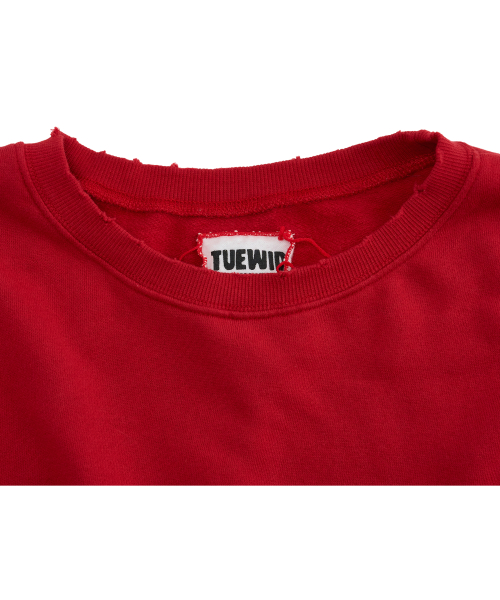 Orange vintage Soft fleece sweatshirts in tomato
