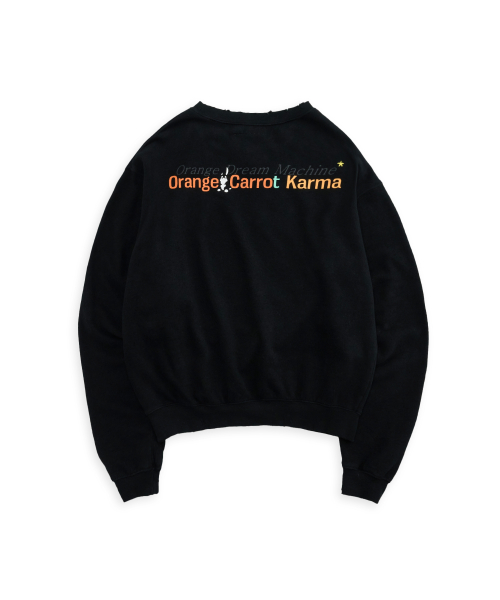 Bunny’s karma vintage Soft fleece sweatshirts in black