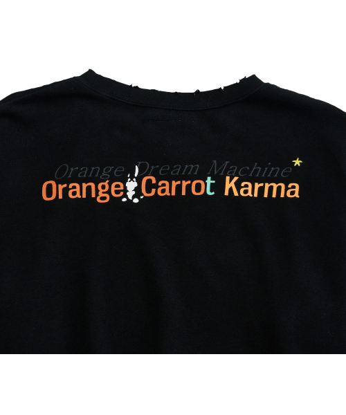 Bunny’s karma vintage Soft fleece sweatshirts in black