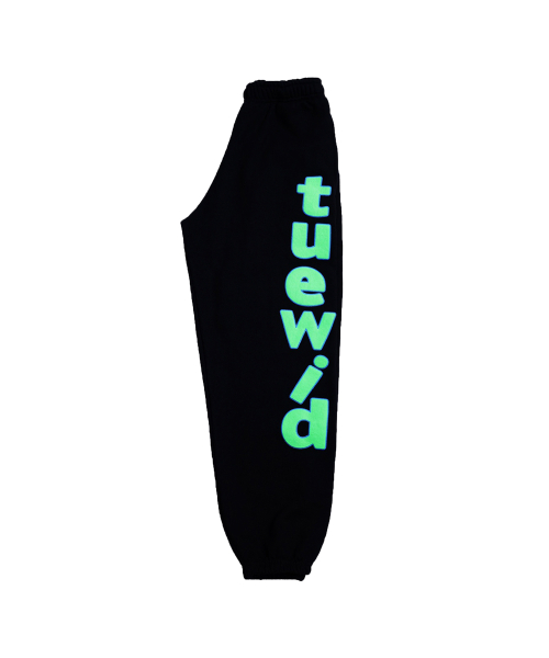 Tuewid green jello sweatpants in drop fit