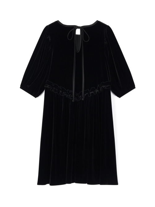 Elli Velvet Robe BLACK
