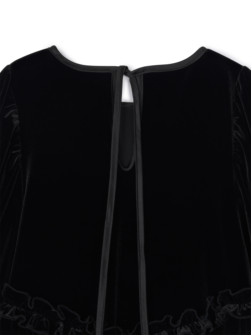 Elli Velvet Robe BLACK