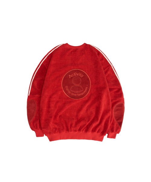 Tuewid retro sweatshirts ´activity sign´ in red