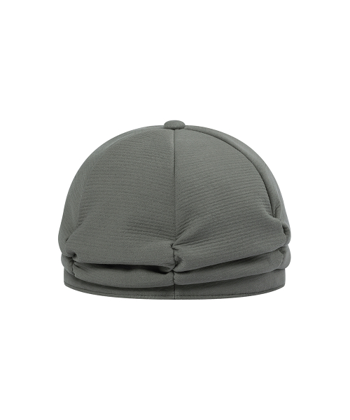 Pleats shirring cap GREY