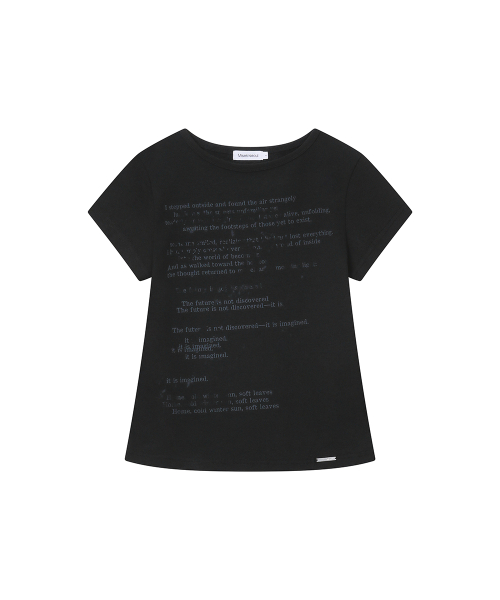 Blur quote short sleeve BLACK