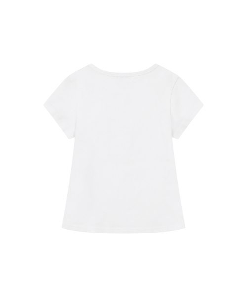 Blur quote short sleeve WHITE