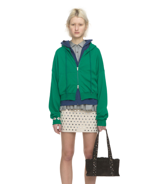 SHELL DUFFEL MINI [SUEDE MOCHA EYELETS]