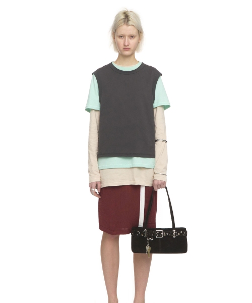 SHOULDER BROCLE MINI [SUEDE MOCHA EYELETS]
