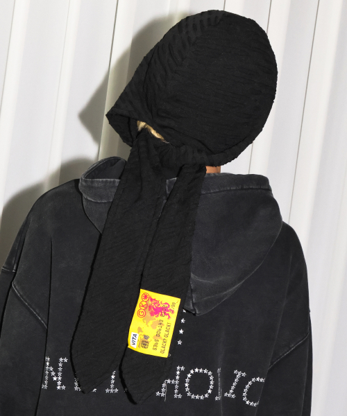 GAC035 빈티지 써머 후드 바라클라바 (BLACK)