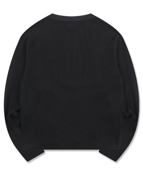 GT178 세그먼트 헨리넥 긴팔티 (BLACK)
