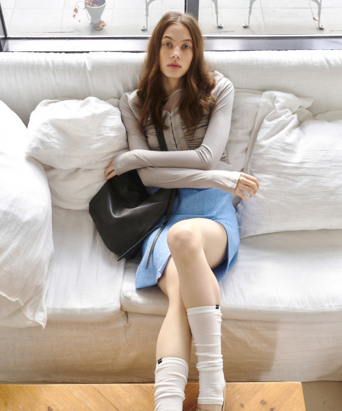 리나 투 벨티드 숄더백 레더 2color
