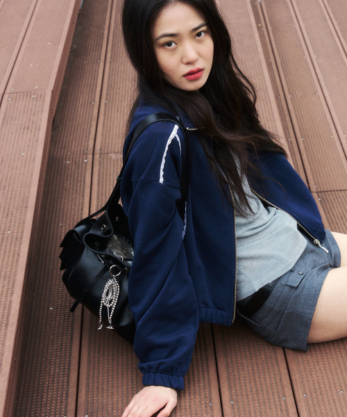 밀라 벨티드 버킷백 레더 2color