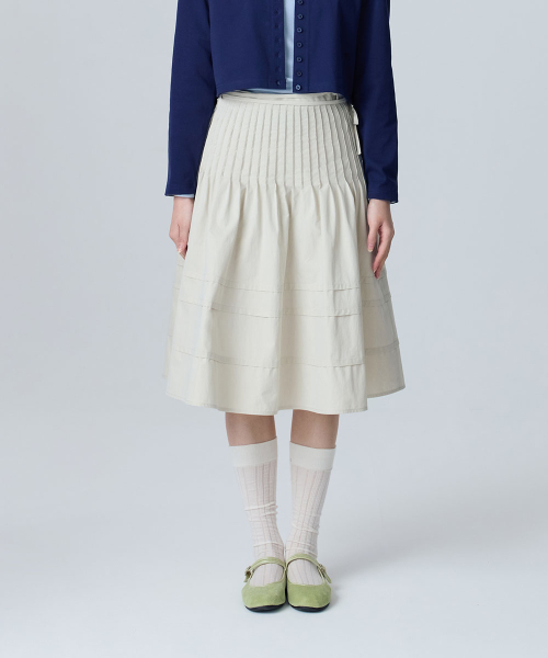 PINTUCK SKIRT - 3 colors