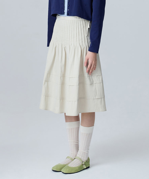 PINTUCK SKIRT - 3 colors