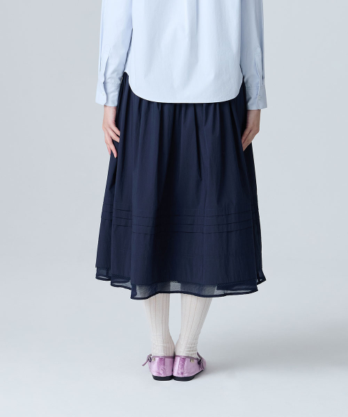 COTTON FLARE SKIRT - 2 colors