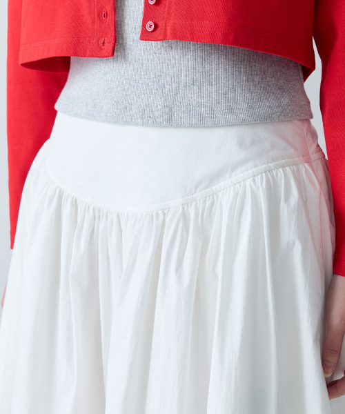 COTTON FLARE SKIRT - 2 colors