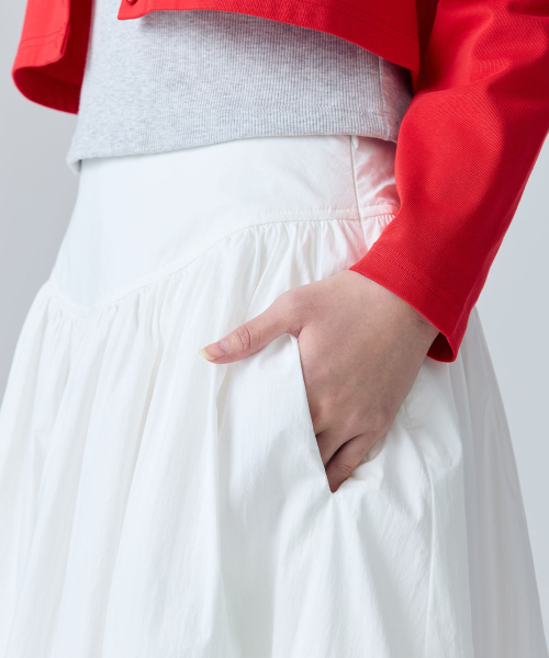 COTTON FLARE SKIRT - 2 colors