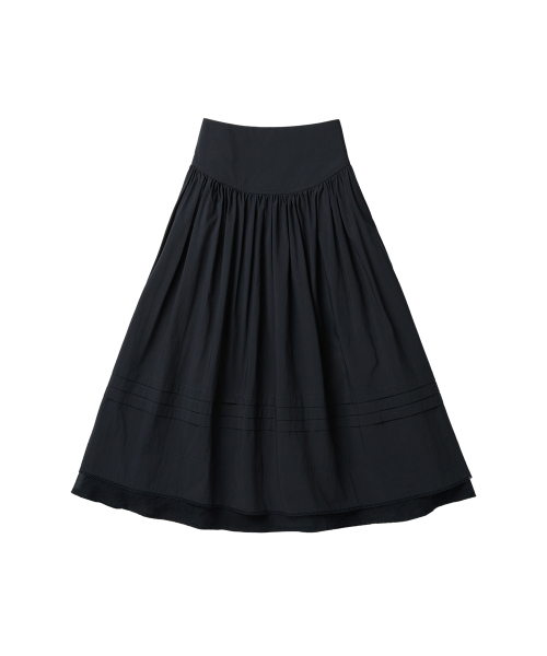 COTTON FLARE SKIRT - 2 colors