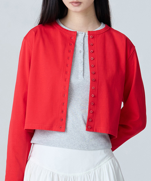 COTTON ESSENTIAL CARDIGAN - 6 colors
