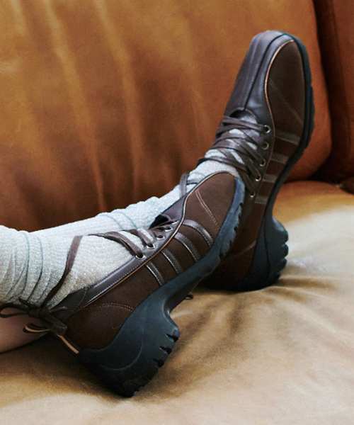 BLISS HEEL LACEUP SNEAKERS - 3 colors
