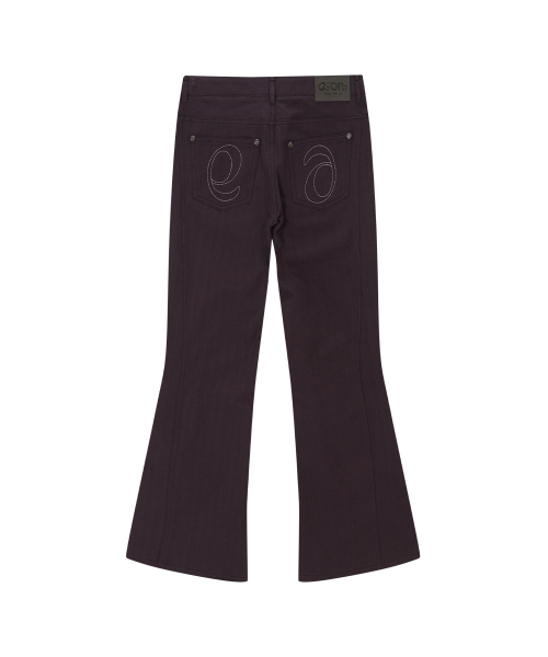 TINA TWILL PANTS / PURPLE
