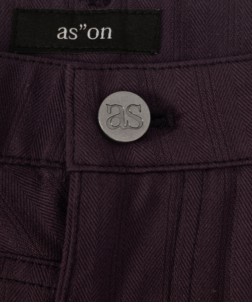 TINA TWILL PANTS / PURPLE