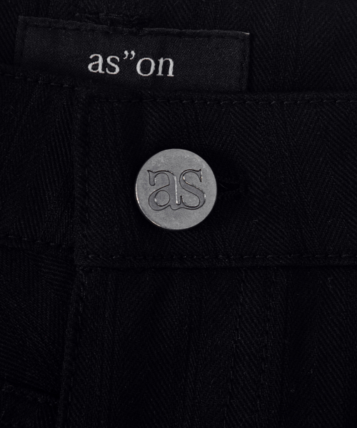 TINA TWILL PANTS / BLACK