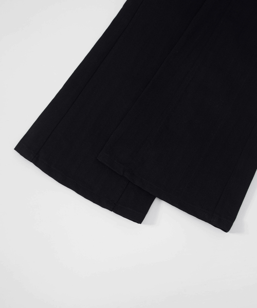 TINA TWILL PANTS / BLACK