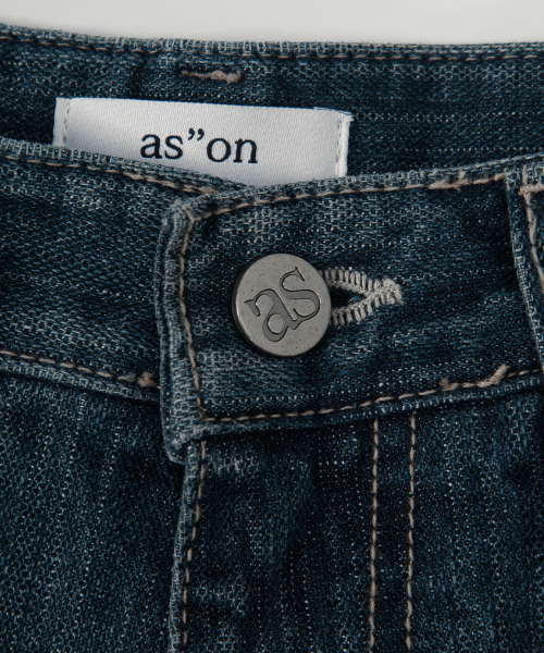 FADE DENIM WASHING PANTS / BLUE
