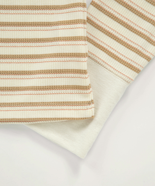 VATICAN STRIPE TEE / BEIGE