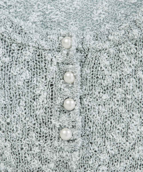ICE BOUCLE KNIT / GRAY