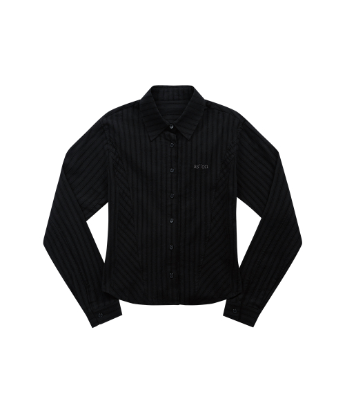 NIKO CORSET SHIRT / BLACK