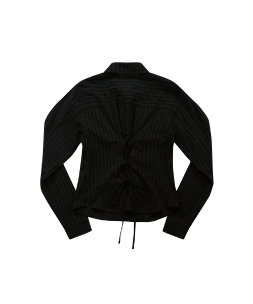 NIKO CORSET SHIRT / BLACK