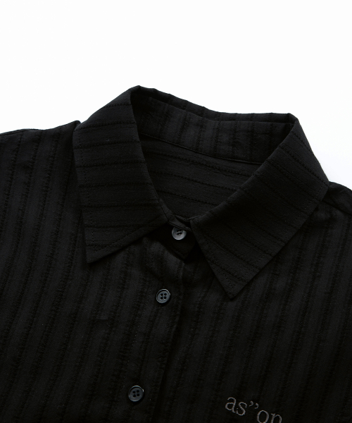 NIKO CORSET SHIRT / BLACK