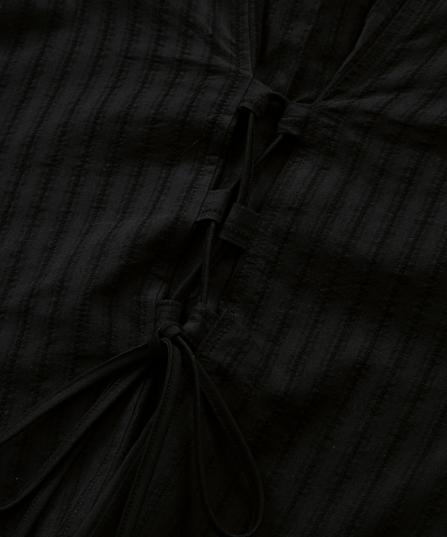 NIKO CORSET SHIRT / BLACK