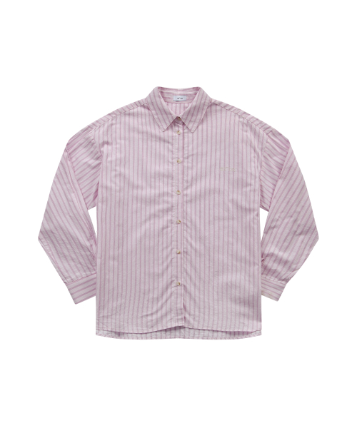 LOPY STRIPE SHIRT / PINK