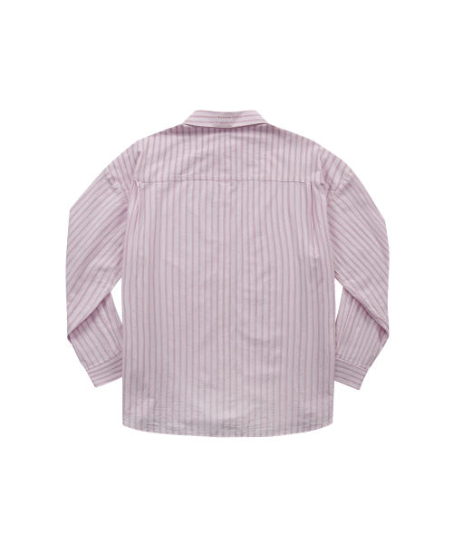 LOPY STRIPE SHIRT / PINK