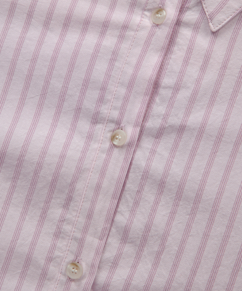 LOPY STRIPE SHIRT / PINK