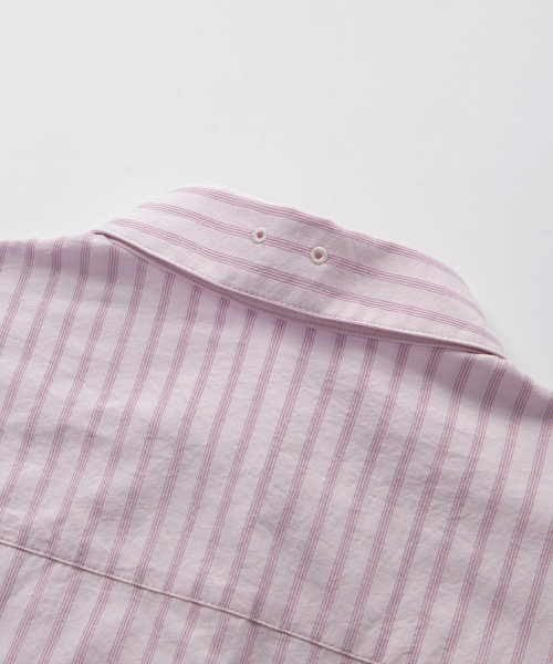 LOPY STRIPE SHIRT / PINK