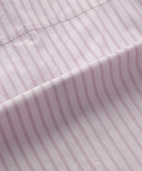 LOPY STRIPE SHIRT / PINK