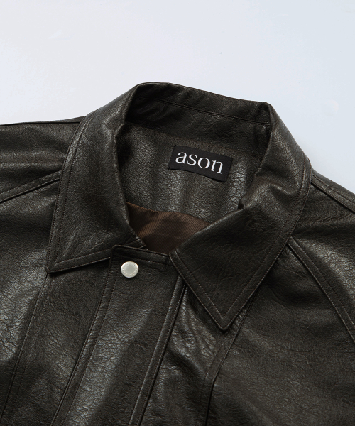 RILT LEATHER JACKET / BROWN